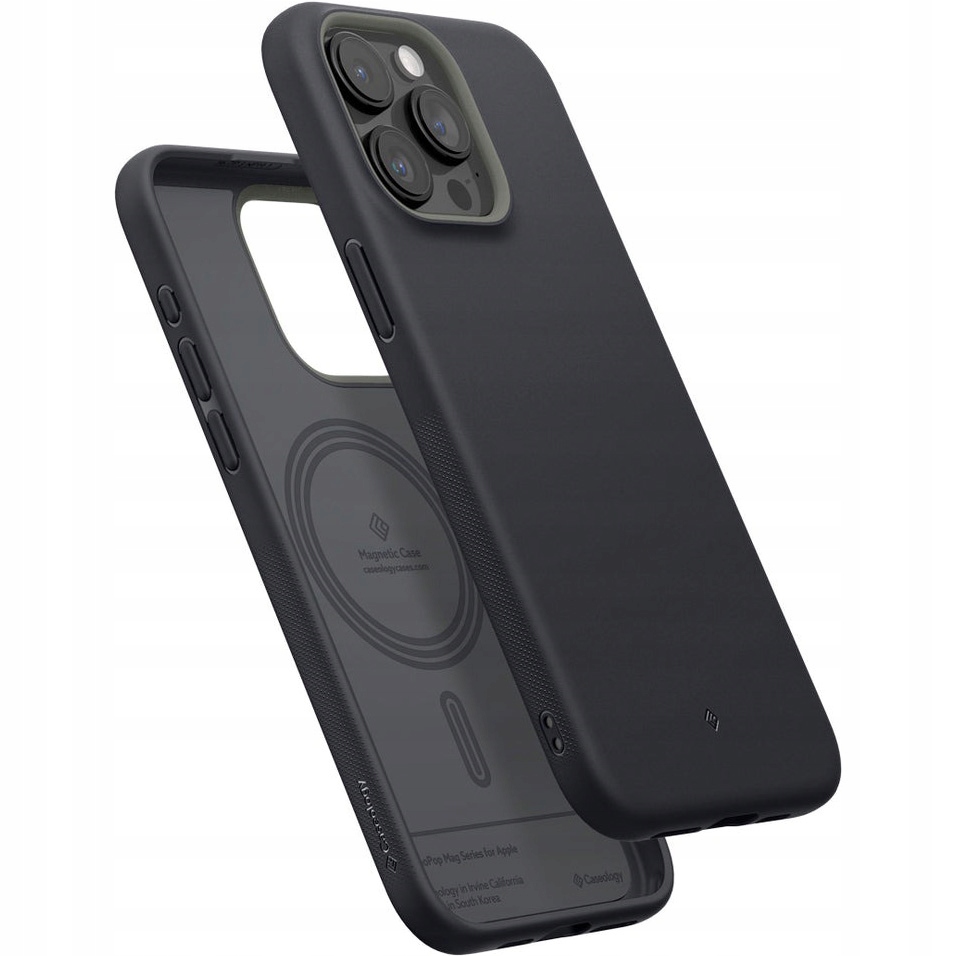 Zadné strany Spigen pre Apple iPhone 15 Pro Caseology Nano Pop Mag čierne